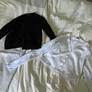 Two brandy Melville cropped cardigans